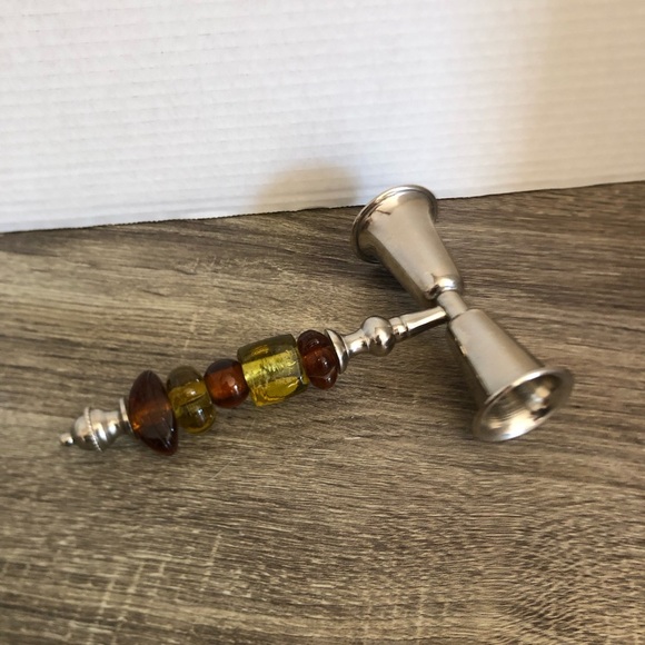 Vtg Handled Double Shot Glass - Picture 1 of 8
